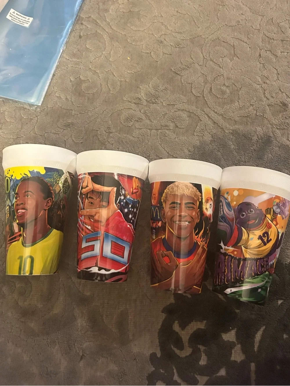 NEW Set of 4 McDonald's FIFA World Cup Collectible 20oz Cups
